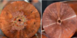 Simulation of hydrodynamic tunneling induced by high-energy proton beam in copper by coupling computer codes